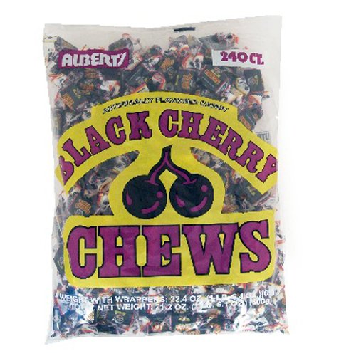 Albert's Black Cherry Chews Candy - 240 Piece Bag