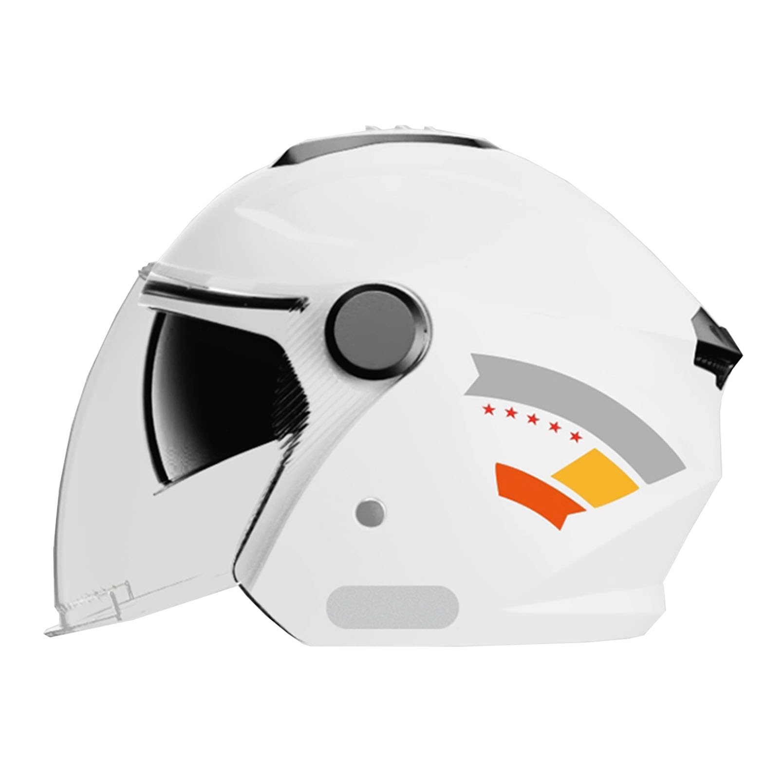 Casque Moto Jet Résistant de Qualité Supérieure Style Rétro