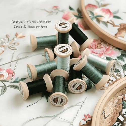 Image of Natural 100% Mulberry Handmade Embroidery Silk Thread Silk Floss (34)