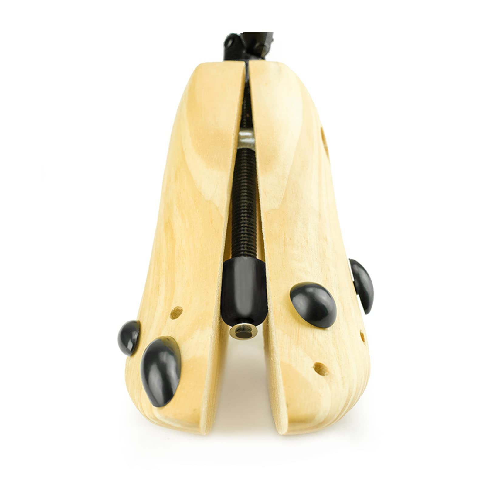 Espansore per Scarpe in Legno massello Supporto per barella per Stivali, Barella in Legno di Pino Massiccio, Barella per Scarpe Regolabile e Antirughe per Donna (Giallo S)