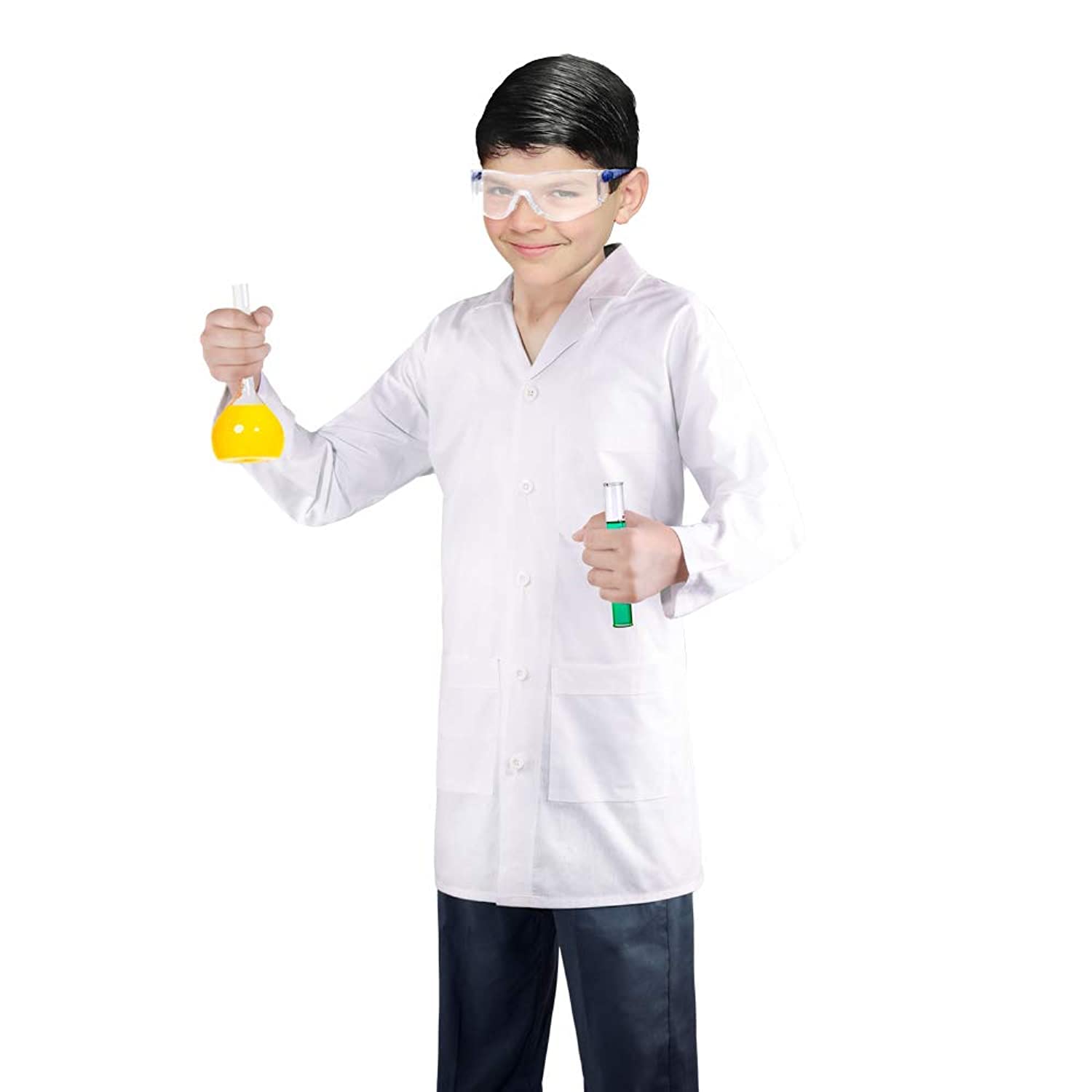 FANCY LAND Lab Coat Costume (8-9 Years)