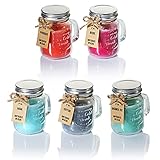 duftkerzen im glas yankee 5 DÜFTE: Duftkerzen im Glas Set (Höhe: 8,5 cm) kommen in 5 frischen Scented Candle Düften. Duftkerze Baumwolle (Cotton), Pfirsich, Kerzen Beere, Aqua & Duftkerze Grüner Tee.