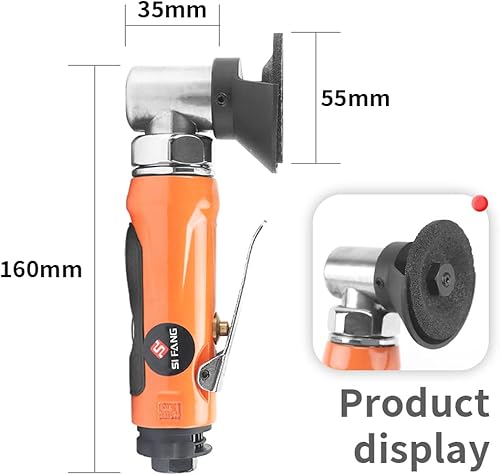 Miniatura 3 de SI FANG Mini amoladora angular neumática de 2 pulgadas, herramienta de corte, mini amoladoras de rueda y muelas abrasivas de 2 pulgadas
