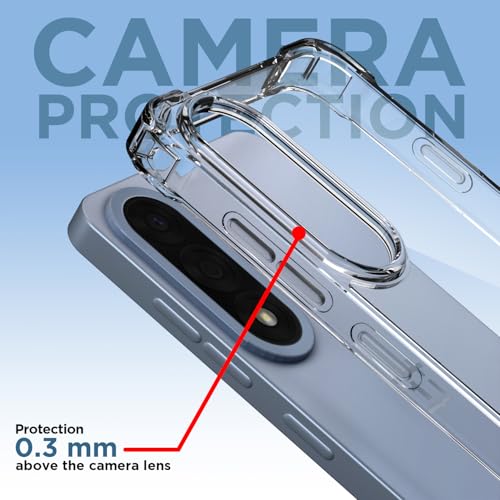 Image of Pikkme Back Cover for Oneplus Nord 5 5G PC + TPU Clear Transparent Raised Edges Shockproof Protective Phone Bumper Case(Transparent)