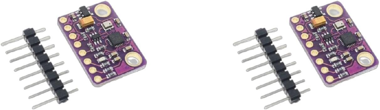 2Pieces MPU-9250 BMP280 9-Axis Sensor Module SPI IIC/I2C 10DOF for Acceleration Gyroscope Compass GY-91 Board 3-5V Module, app.2x1.5cm/0.79x0.59in, Purple