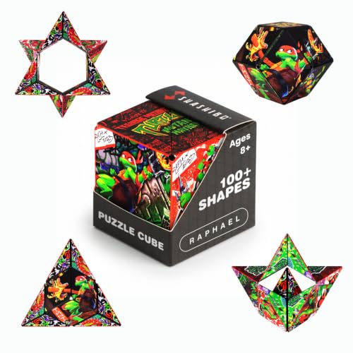 Image of Shashibo Teenage Mutant Ninja Turtles Magnetic Puzzle Cube, Fidget Toy
