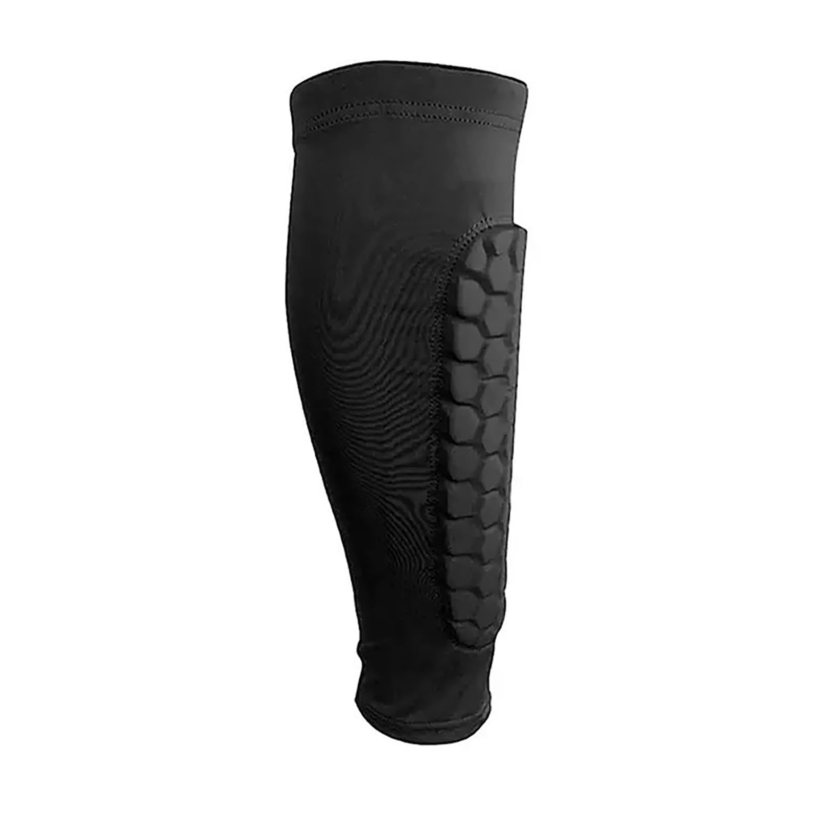 matumou 1Pc Shin Guards with Honeycomb Pads Lightweight Ski Soccer Shin Pads Non-slip Elastic Compression Calf Sleeve
