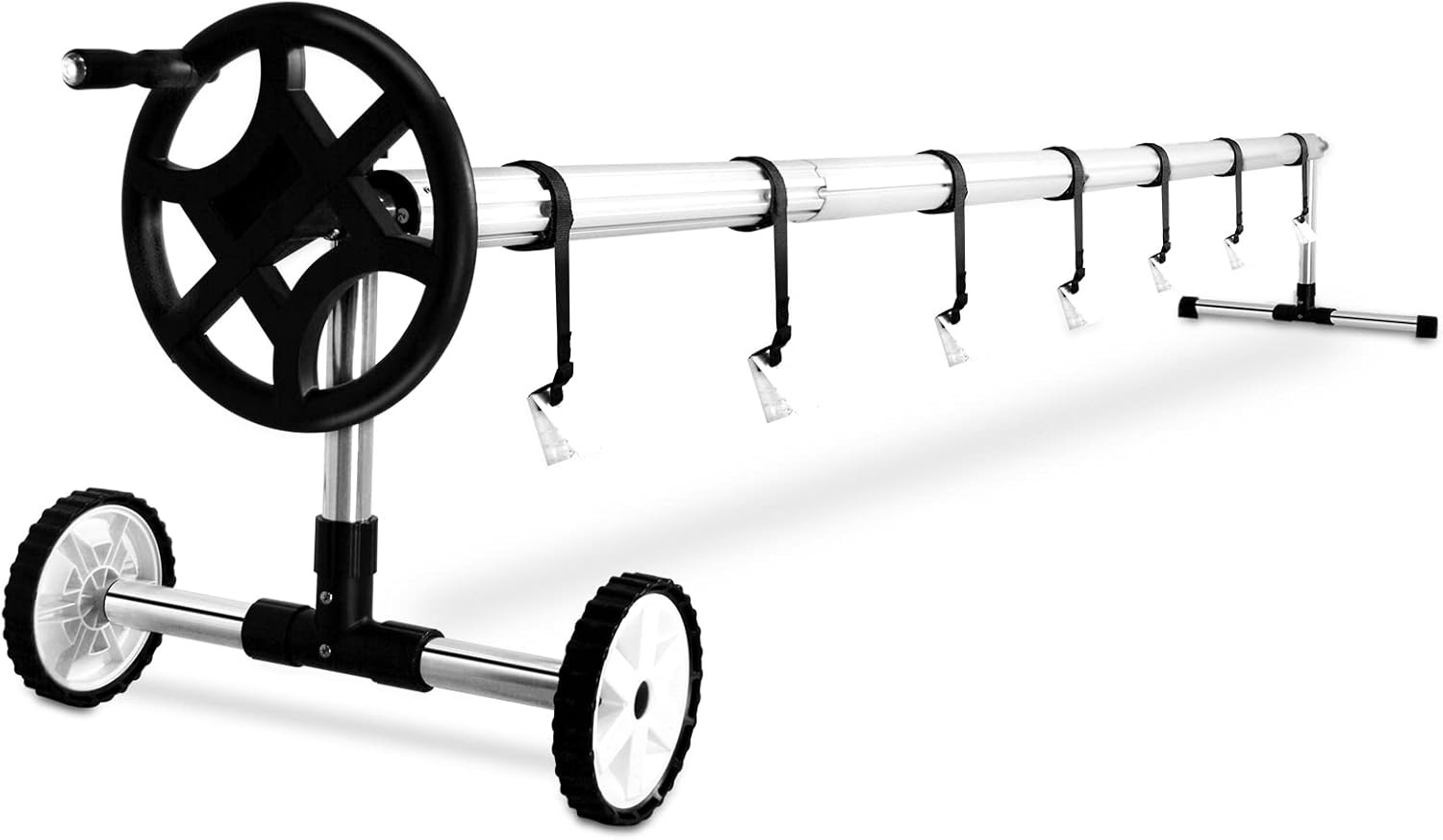 WJTQTBT Pool Cover Reel Set 1418 feet Solar Cover Reel