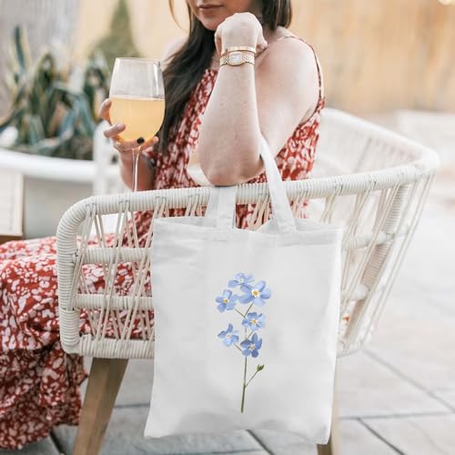 Clapcart-Reusable-Tote-Bag-for-WomenGirls-Multipurpose-100-Organic-Cotton-Printed-Tote-Bags-ShoppingGrocery-Bag-Sturdy-Canvas-Bag-with-12kgs-Capacity-Flower