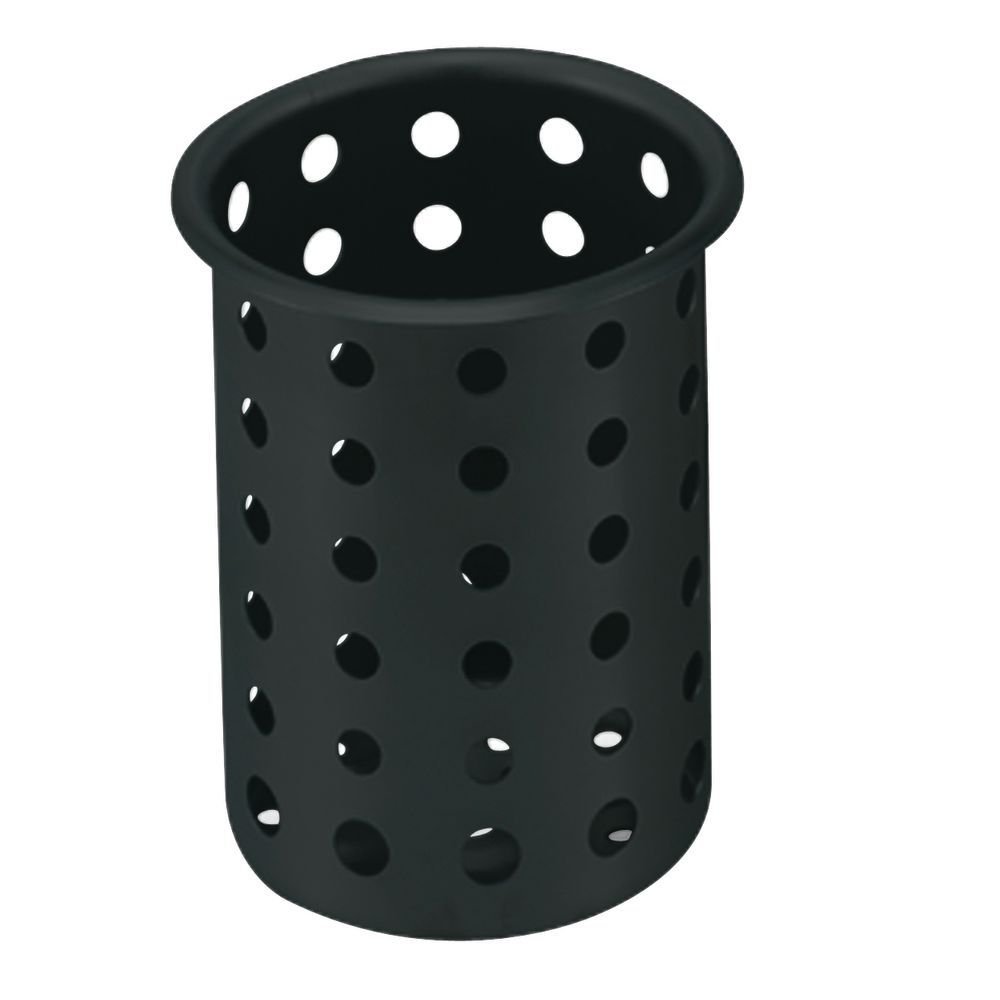 Vollrath 52633 Flatware Cylinder Black Plastic