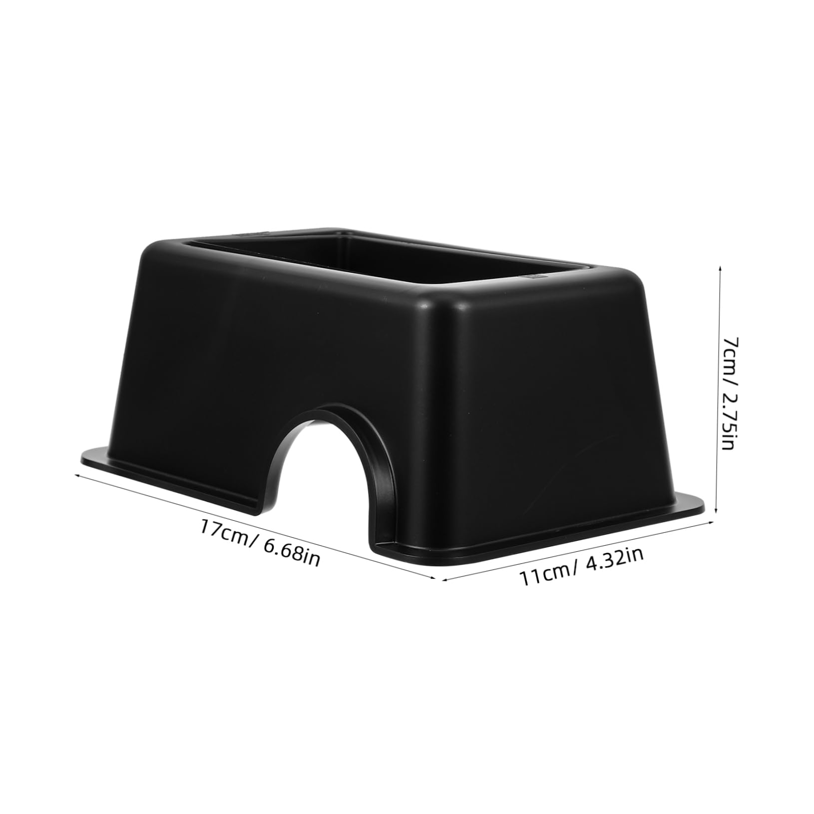 HOLIDYOYO Shelter Reptile Terrarium Aquarium Decor Lizard Hide Reptile Hide Hideouts Enclosure Turtle Aquarium Accessories Hides Gecko Tortoise Accessories Fish Tank Hideout Plastic Black