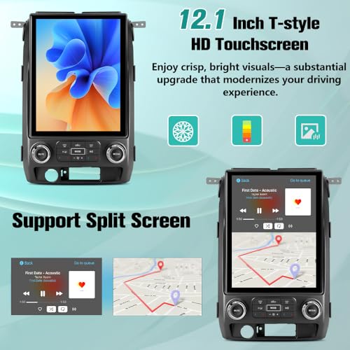 Radio para Auto con Pantalla T 12.1" Android 15 8 Núcleos miniatura 3