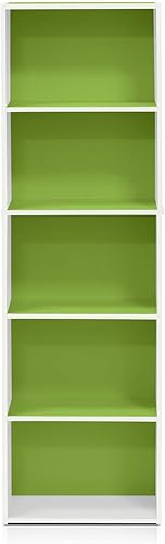 Miniatura 160 de Furinno - Estantería de cubos de 2 niveles serie Luder para libros y almacenamiento, color roble francés Roble francés,Pino