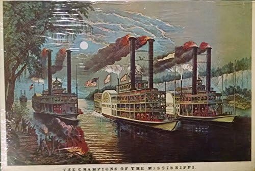Currier & Ives Two-Sided Puzzle - Central Park Winter & Champions of The Mississippi