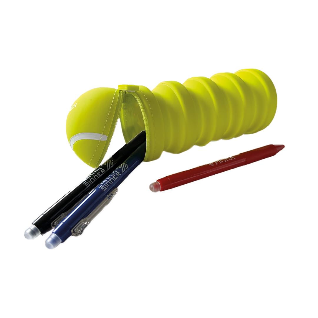 Pigna Sinner Pencil Cases Round and Extendible Silicone with Zipper, Pack of 1