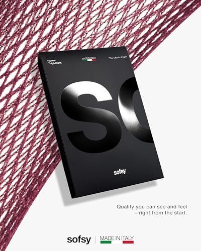 Image of sofsy Italian-Made Soft Fishnet Stockings for Women