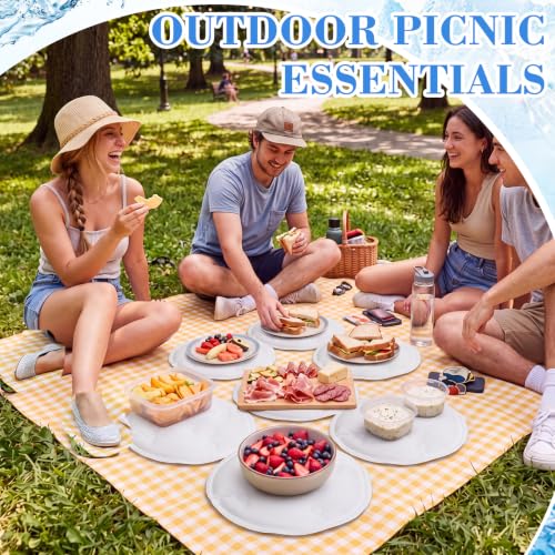 Image of LemonRoad 6 Pcs Cooling Mat for Food Buffet Table, 9x9inch Reusable Ice Mat