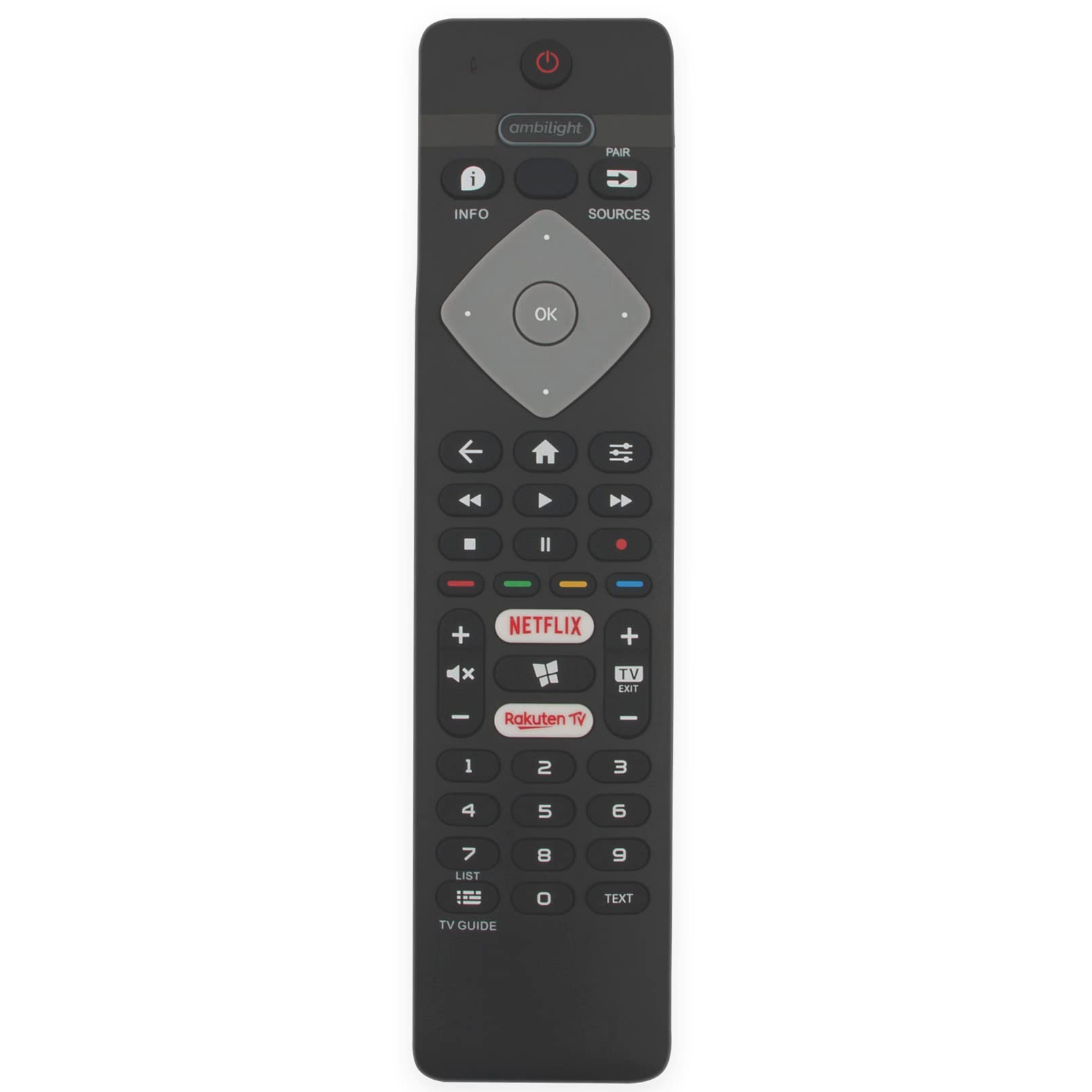 VINABTY Replacement Remote Fit for Philips 4K UHD LED Android TV 43PUS8105 50PUS8105 58PUS8105 70PUS8105 43PUS8105/12 50PUS8105/12 58PUS8105/12 70PUS8105/12 43PUS7855/12 50PUS7855/12 55PUS7855/12