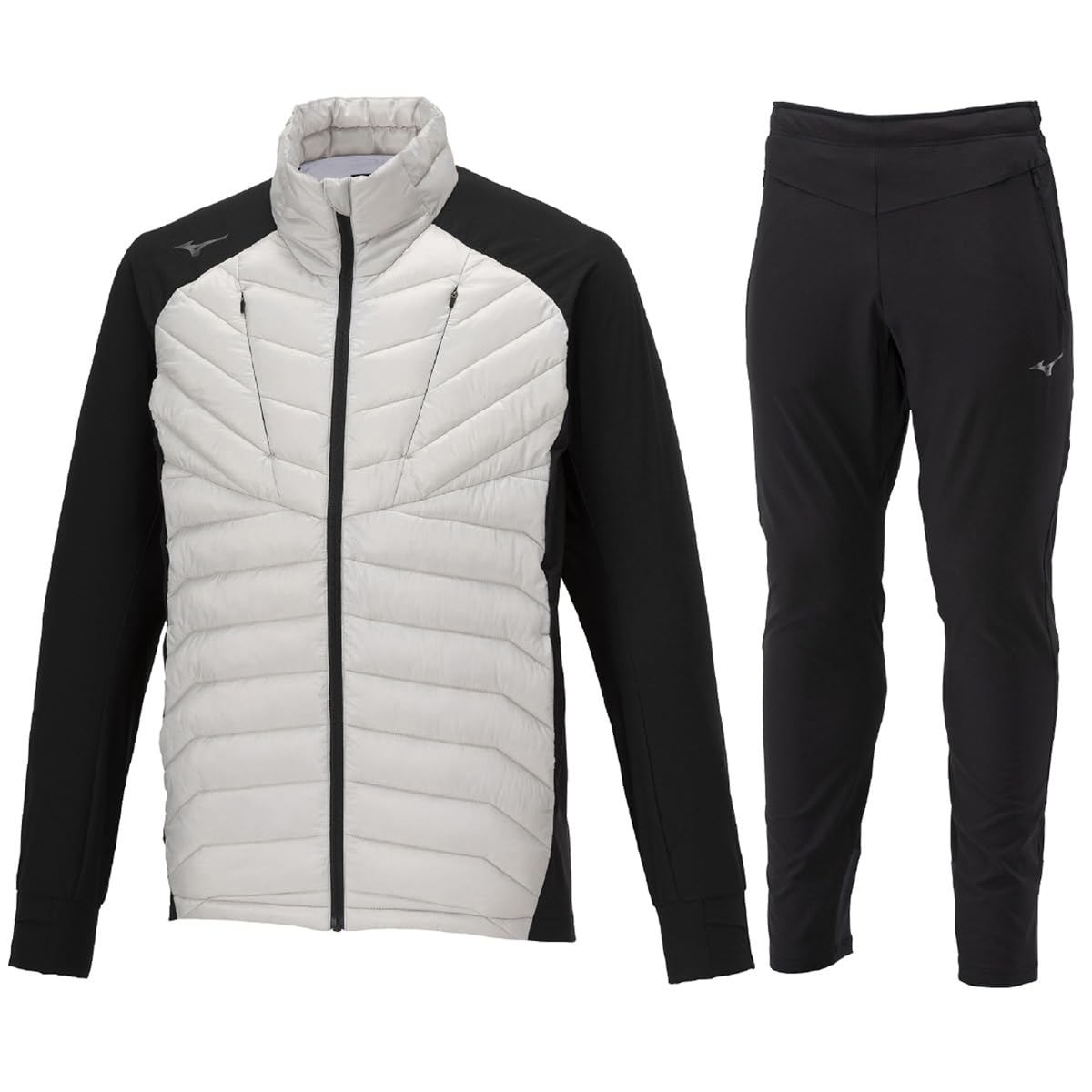 【美品】スポーツウェア テックフィルジャケット 保温性 撥水性 防風 ウォーマー MIZUNO（ミズノ） メンズ レディス テニス 保温素材 ウインド