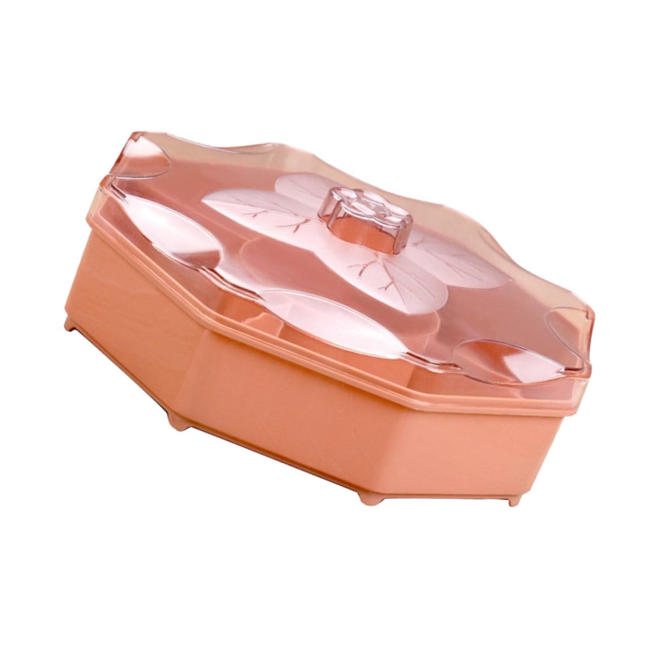 1Pc Creative Compartments Fruit Dish Nut Serving Container for Home Snack Tray Classification for Candy Dried Fruits and Snacks for Tidy Living Room Tables