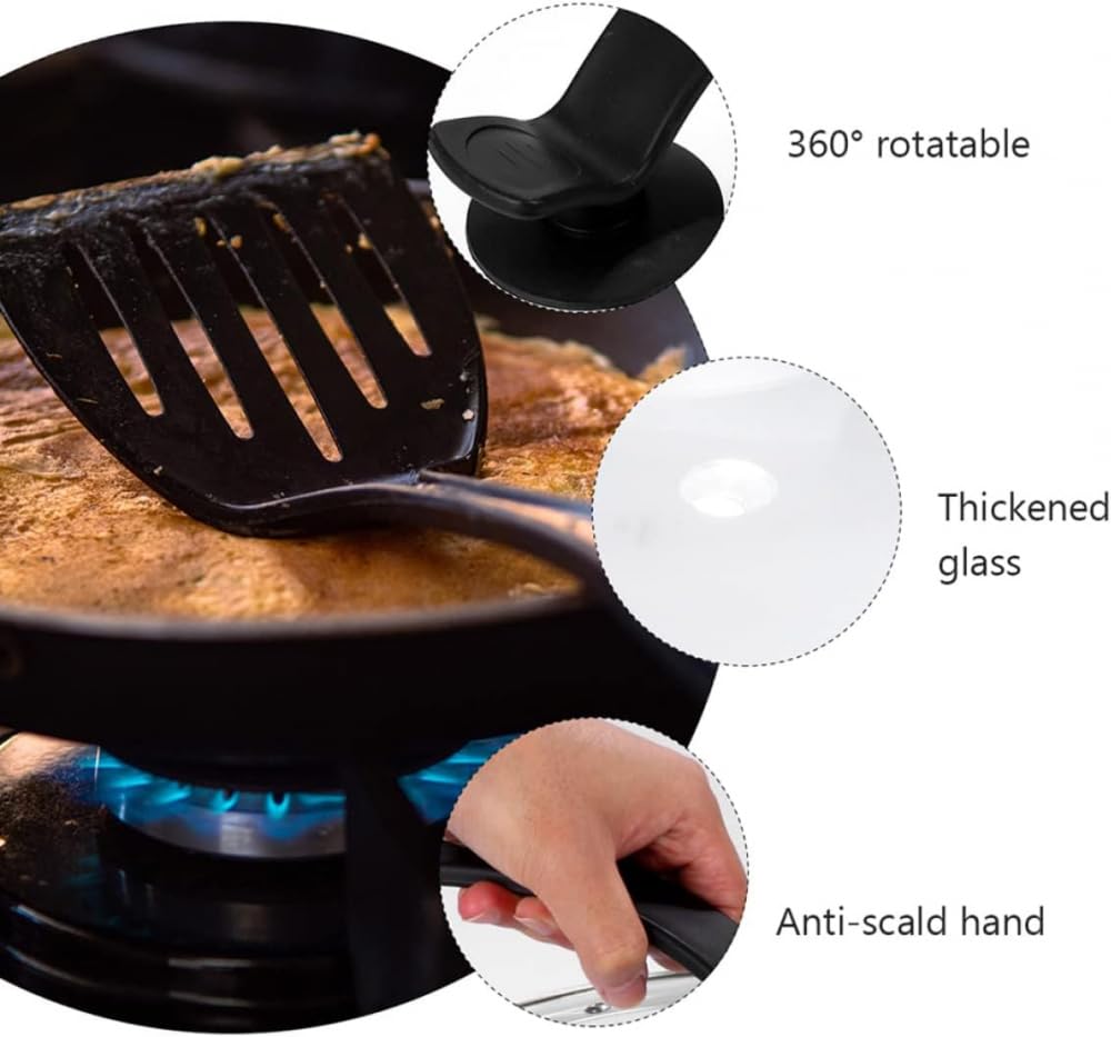 Ustensiles de cuisine en verre silicone ustensiles de cuisine en verre trempé couvercle universel casserole couvercle plat couvercle universel casserole couvercle en verre ustensiles de cuisine