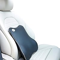 Vista 11 de Ergocar Cojín lumbar y almohada cervical de espuma viscoelástica, cojín de apoyo para el cuello y la espalda baja, cojín de apoyo lumbar, cojín