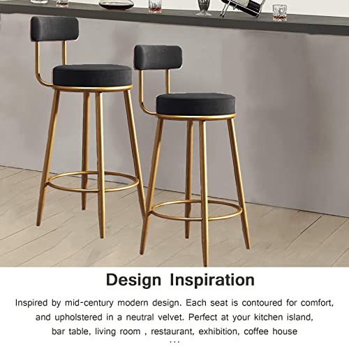 Tabourets de bar de 86 cm avec dossier lot de 2 chaises hautes cuisine pub et extérieur