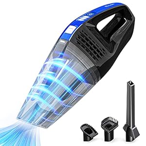 DN DENNOV Handstaubsauger Akku Beutellos 9000PA, 14,8V Leistungsstark Handsauger Kabellos Akkusauger (Nass & Trocken…