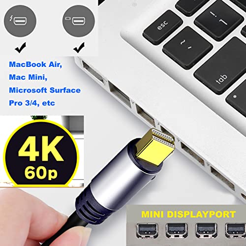 Câble mini DP vers HDMI actif 4K60Hz de 9,5 m avec puce IC - 5