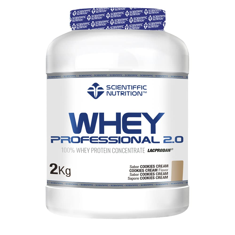 MST SCIENTIFFIC NUTRITION Scientific Nutrition - Whey Professional 2.0, poudre de protéines de lactosérum 100% pures, pour augmenter la masse musculaire, avec enzymes digestives et lactase - 2 kg,