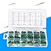270PCS Rubber Piston Rings Assortment Kit for Engines - High Heat Sealing Rings Set - Engine Repair Tool Kit - Green