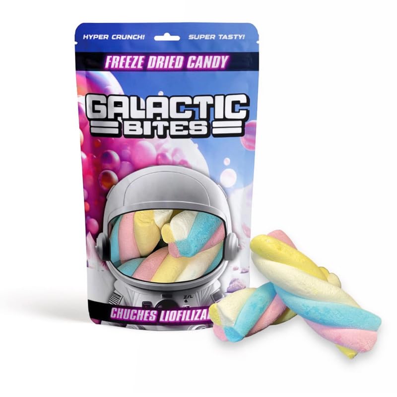 Dulces liofilizados de 50 g – Galactic Bites Pick and Mix Sweets – Delicia de dulces americanos – (Nubes Twist)