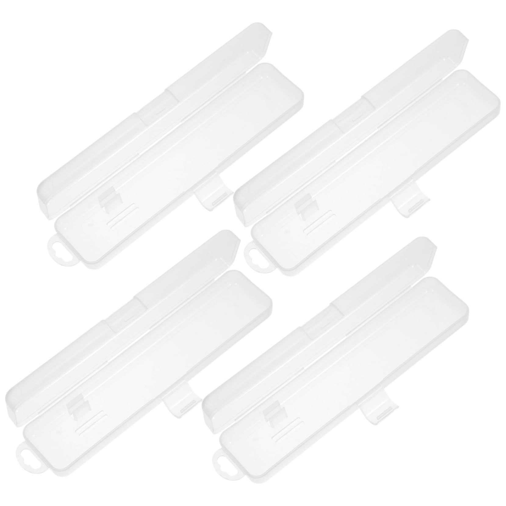 Healeved 20piezas Contenedores De Cepillos De Dientes Para Viaje Estuches Transparentes De Perfectos Para Camping y Viajes Almacenamiento Compacto y Prueba De Caídas