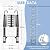 HBTower Telescoping Ladder, 12.5 FT Aluminum Extension Ladder with 2 Detachable Hooks, Heavy Duty 330lbs Max Capacity, Multi-Purpose Collapsible Ladder for RV, Household and Outdoor Working