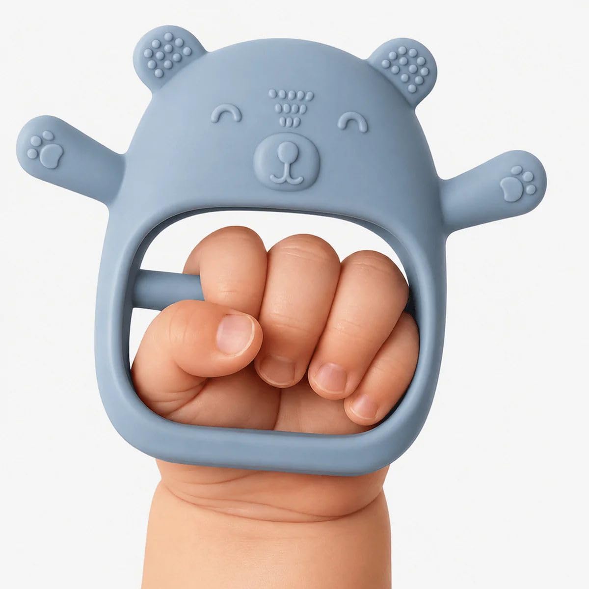 Nubokind Koala Wrist-Fit No-Drop Baby Teether | Silicone Teething Toy for 3-12 Months | BPA Free, BIS Certified Chew Toy for 0-6 Months, Molar Relief | Sky Blue | Single Pack-image-45