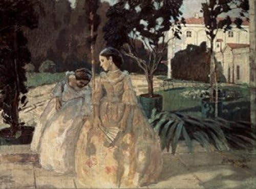 Posterazzi The Gobelin 1901 Viktor E Borisov-Musatov (1870-1905 Russian) Painting Tretyakov Gallery Moscow Russia Poster Print (24 x 36)