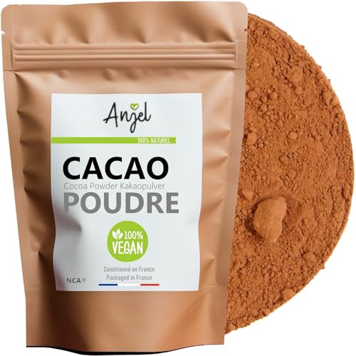 Cacao en Poudre - Cacao alcalinisé - Fèves de cacao Moulu 100% Naturel Sans Sucre Ajouté - NCA (250)