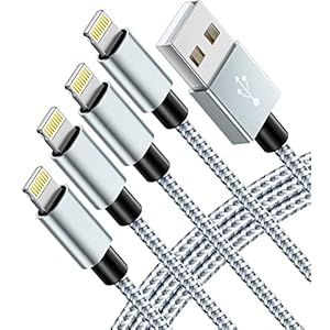 IDISON iphone Charger Cable,4Pack(3M 2M 2M 1M) iPhone Lightning Cable Apple MFi Certified Braided Nylon Fast Charger…