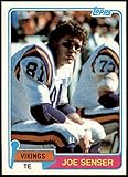 1981 Topps #217 Joe Senser Minnesota Vikings (Football Card) NM Vikings West Chester St