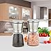 LUXURY Salt And Pepper Grinder Kitchen Set - Stainless Steel Pepper and Salt Mill - with glass body and adjustable ceramic rotor mechanism, combo set, create the best seasoning for your food - by Limo