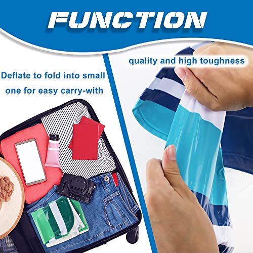 Zcaukya 4 Pack Inflatable Pool Float Hammocks, 4-In-1 Water Floating Mesh Chair For Adults, Swimming Pool Drifter Saddle Lounge For Summer Events Pool Parties, Blue/Pink/Green/Yellow #TOP3