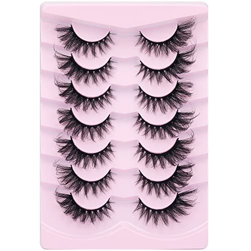 Wimpern Fake Lashes Wispy Cat Eye Lashes Fluffy 20 MM False Lashes Faux...