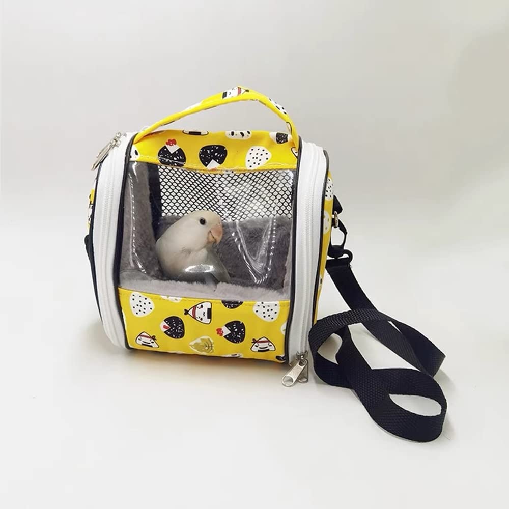 Vogelkäfige Warm Pet Vogel Träger Leichter Papageikäfig Tragbar mit Plüsch Zuckergleiter Rucksack Hamster Tasche for Kleintiere Zubehör(A,H)