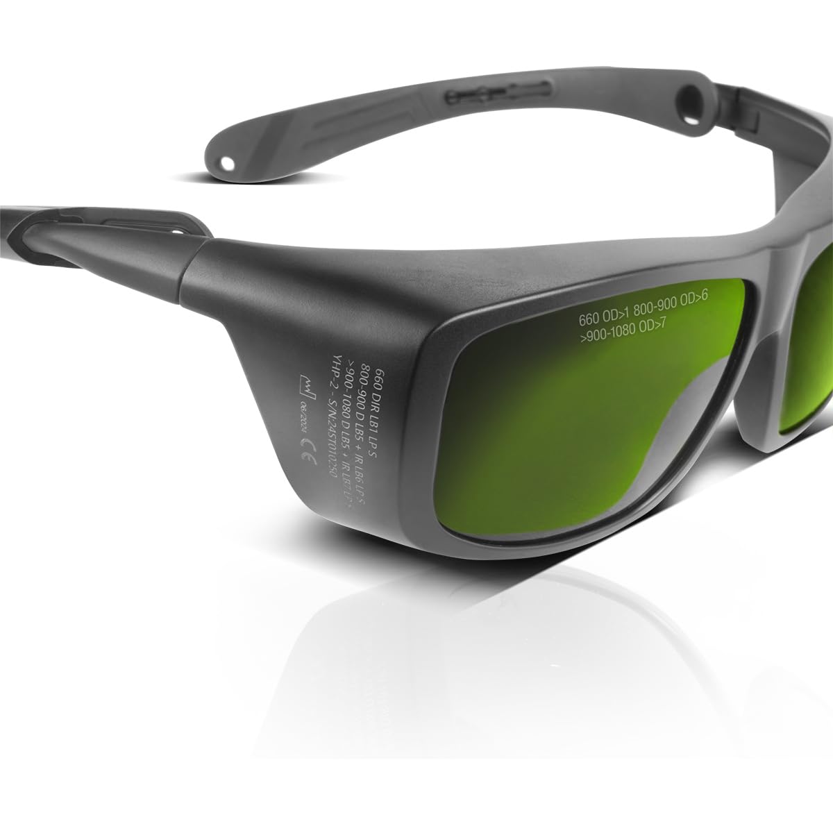 STAHLWERK Gafas de protección láser | Gafas de protección según DIN EN 207 | Protección ocular para trabajar con láser en un rango de longitud de onda de 660-1.080 nm