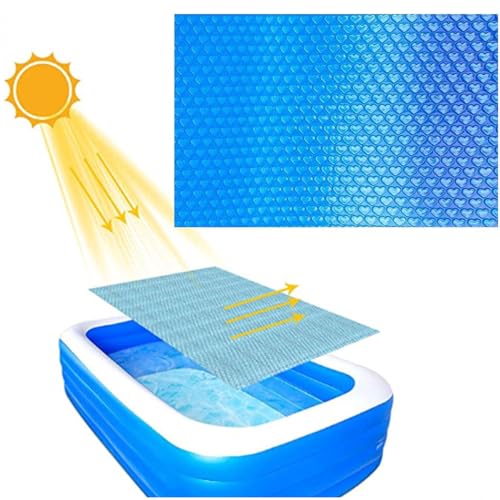 Cubierta de piscina de calefacción solar, 7 x 5 pies, 8.5 x 5 pies, 10 x 5 pies, cubierta solar de película de temperatura constante, 10 pies x 7 pies