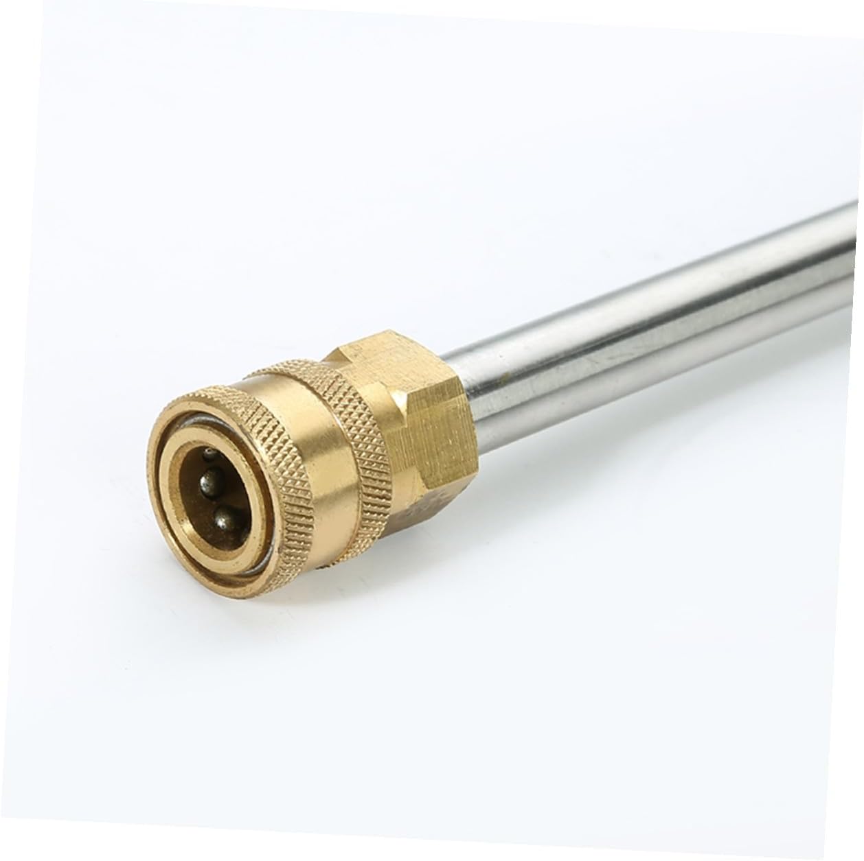 Pressure Washer Extension Wand Stainless Steel with Quick Connect Coupler to Male Connector High Pressure Power Washer Accessory Compatible with Cleaning Tools