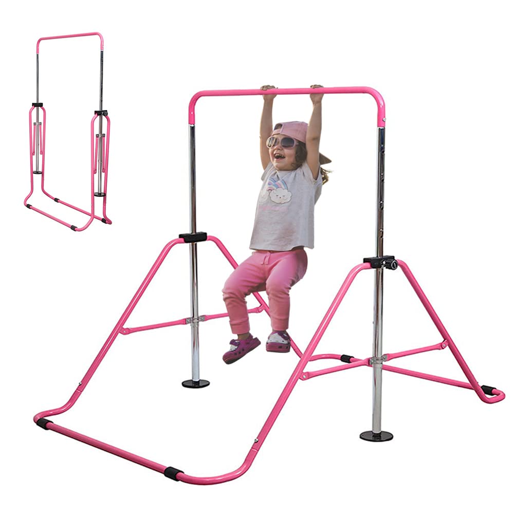 Slsy Gymnastics Bars Kids Kip Training Bars for Home, Folding Horizontal Bars with Adjustable