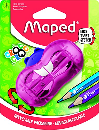 La mejor comparación de Depósitos los preferidos por los clientes. 41 Maped - Afilador Croc Croc Twist Bieber - 2 tamaños de bolígrafo - con caja de colección - Selección de colores aleatorios, multicolor (018410)