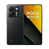 POCO M7 Pro 5G Smartphone, 12+512GB, Fotocamera Sony 50MP con OIS, batteria 5110mAh, ricarica turbo da 45W, display AMOLED 120Hz con protezione occhi, Nero (Adattatore di alimentazione non incluso)