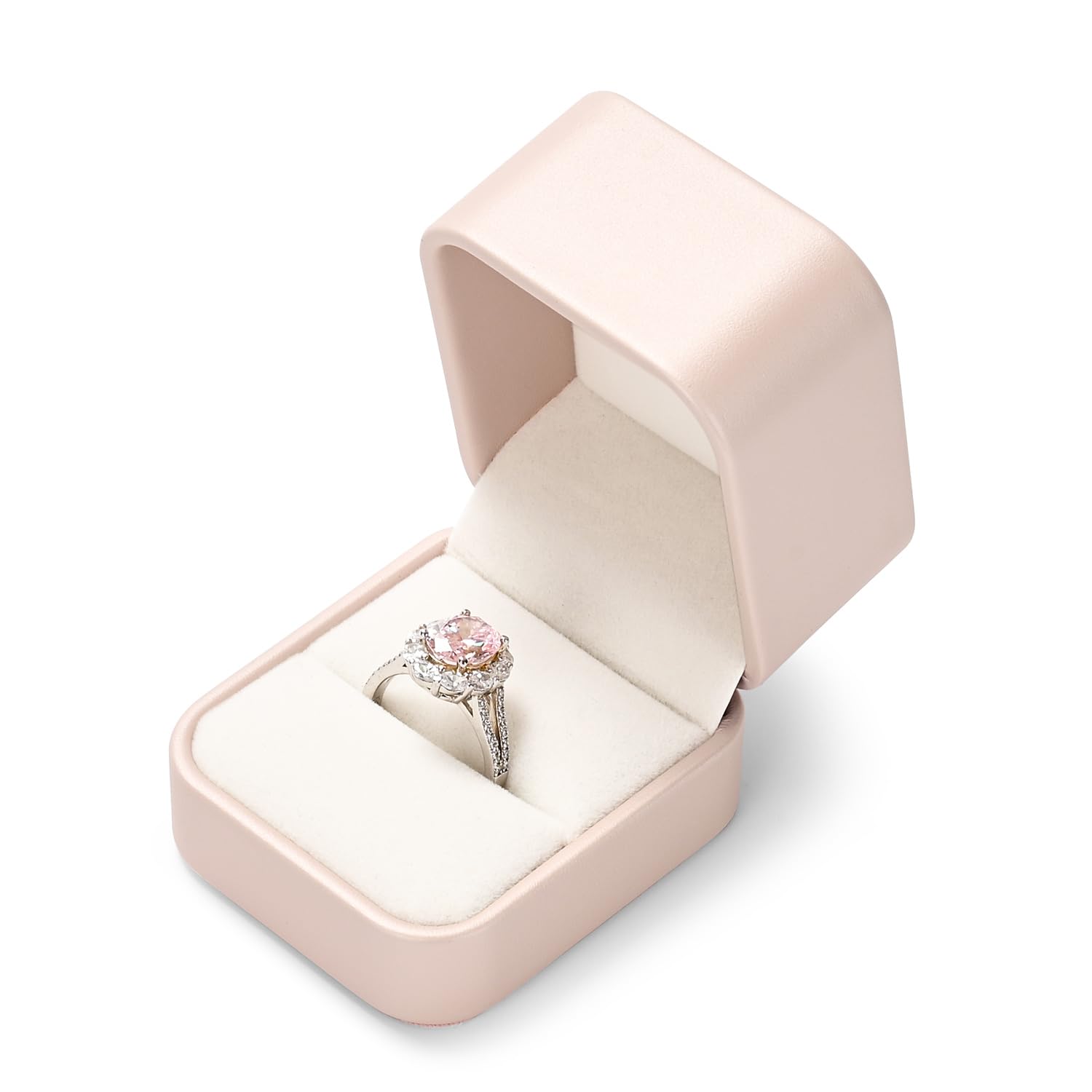 Caja para anillos de regalo San Valentín Rosa
